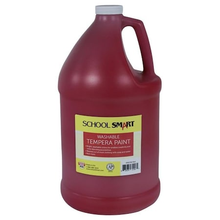 School Smart School Smart 2002760 1 gal Washable Tempera Paint; Red 2002760